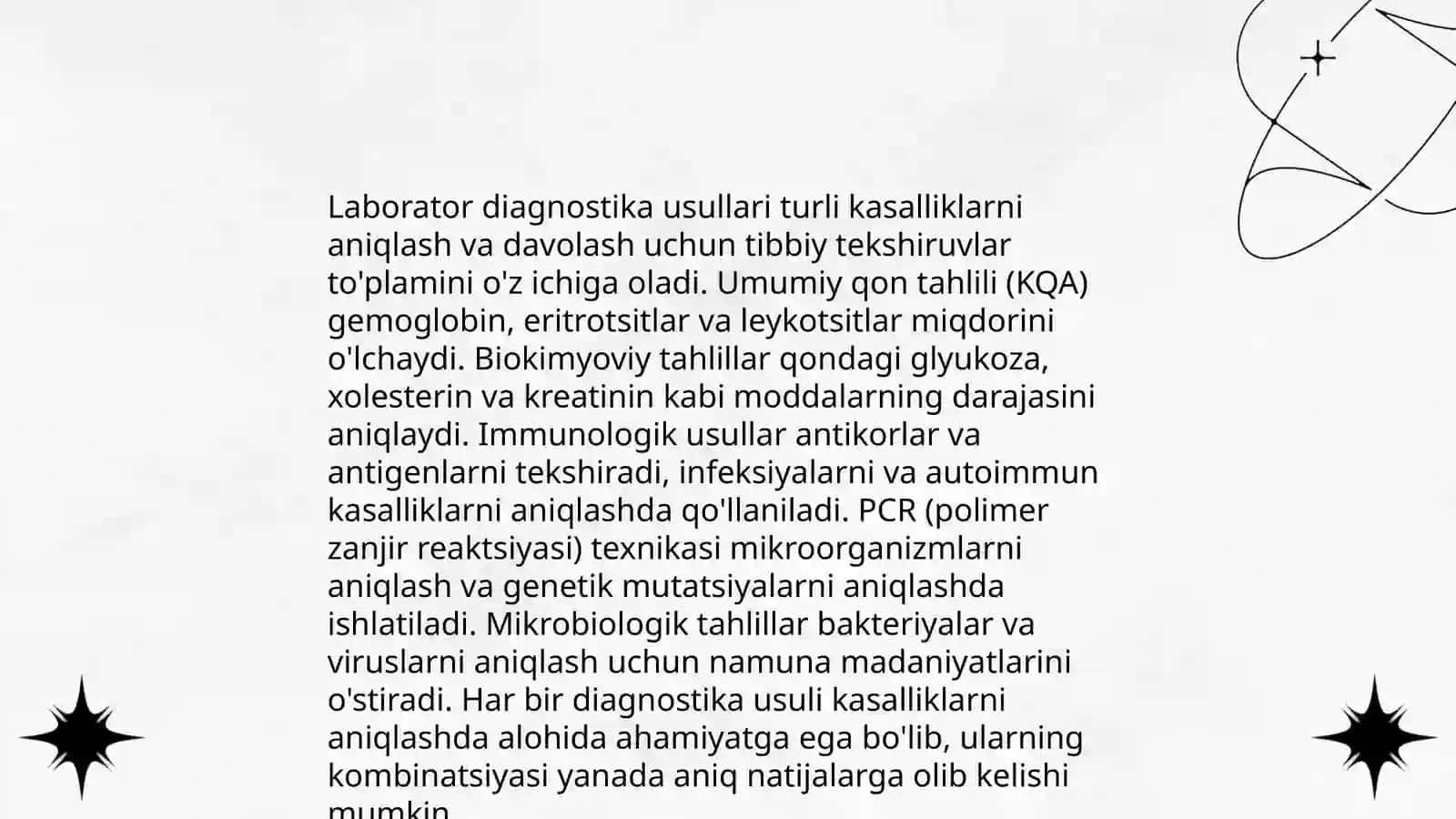 Laborator Diagnostika Usullari 4