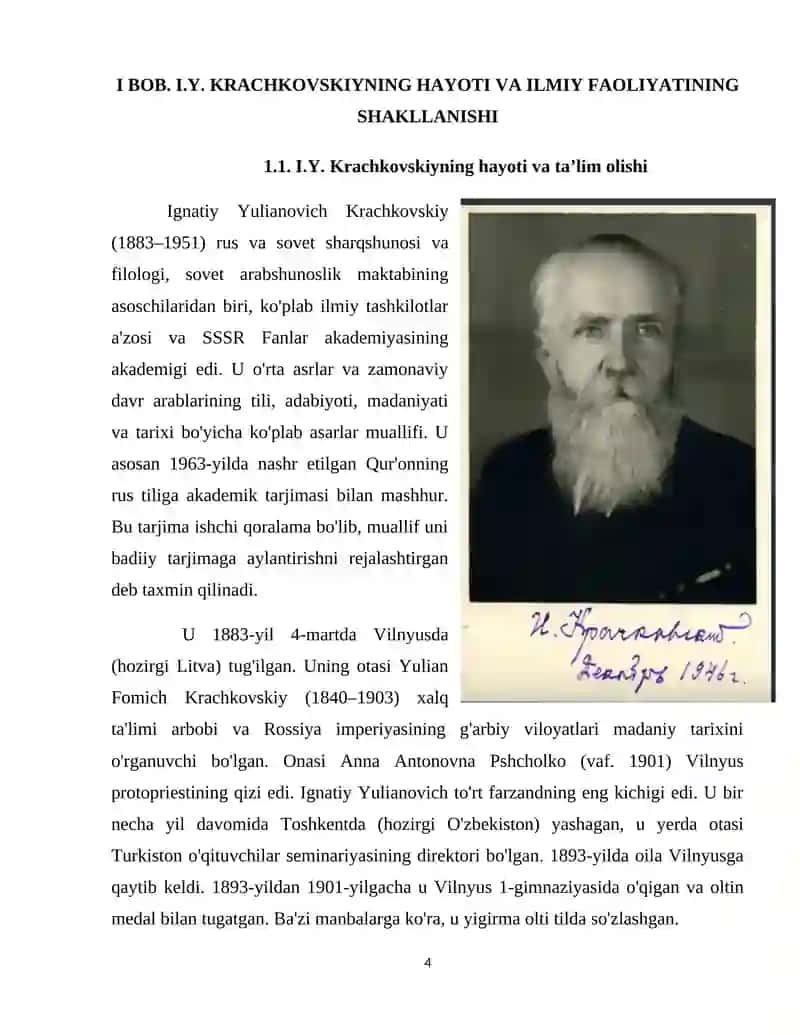 I.Y.Krachkovskiyning ilmiy faoliyati 4