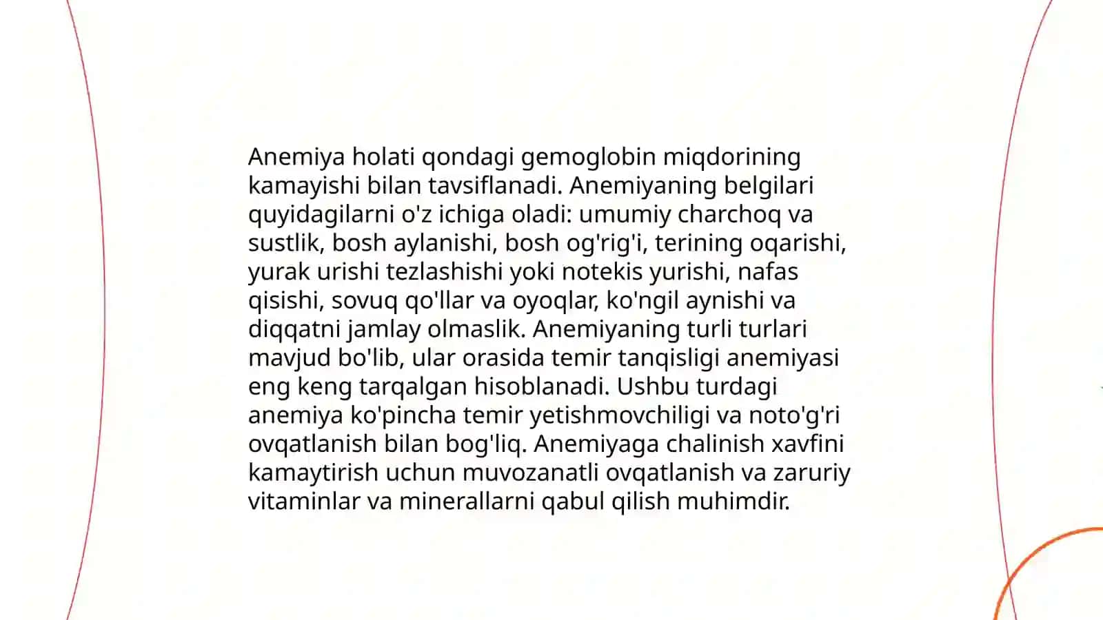 Anemiya kasalligi haqida malumot 4