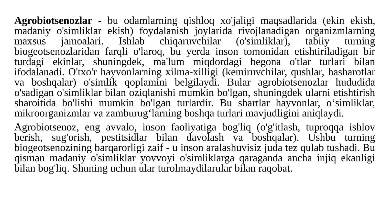 Fitotsenozlar va Biogeotsenozlar 4