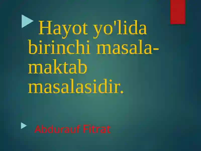 Abdurauf Fitratning dramasi mavzusida taqdimoti 4