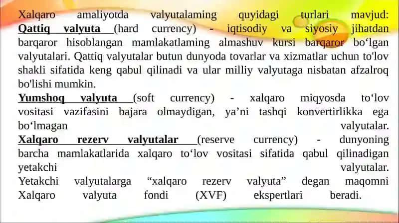 Xalqaro valyuta birjasi 4