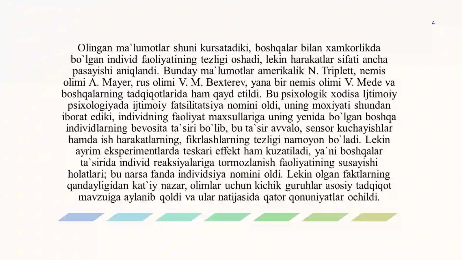 Kichik guruhlarni ijtimoiy psixologiyasi 4
