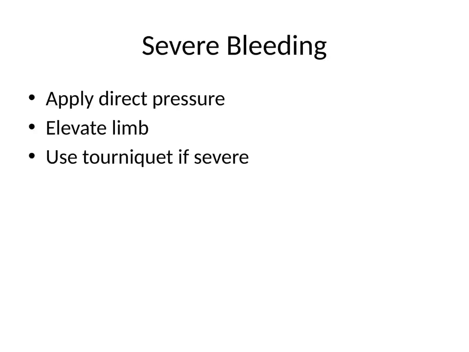 First Aid Procedures 4