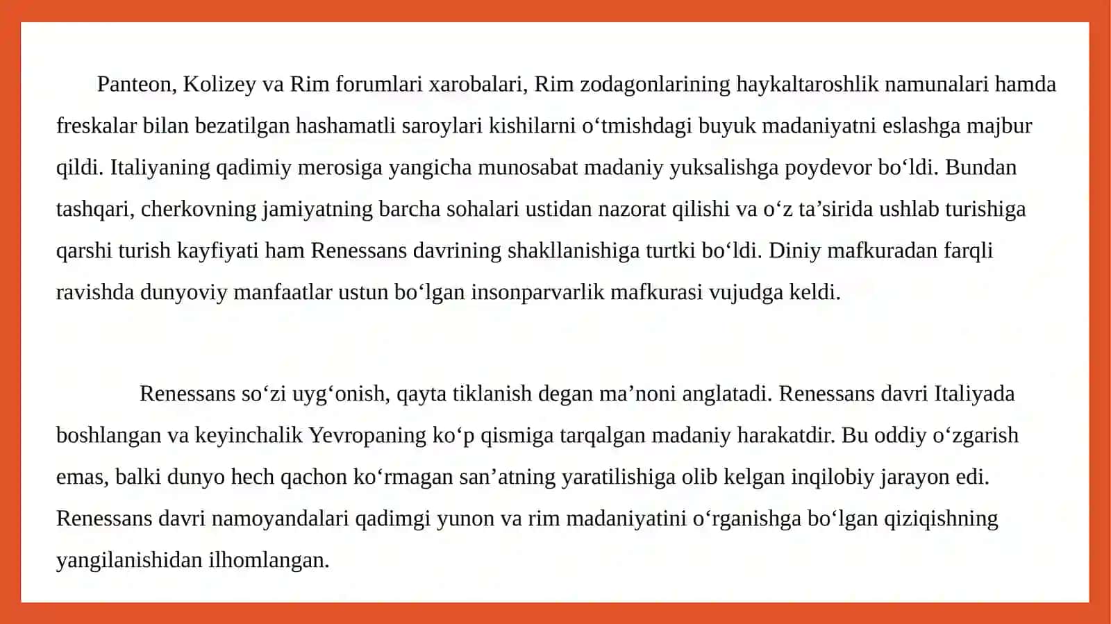 Ilk Uyg‘onish davri madaniyatining paydo bo‘lish omillari 4