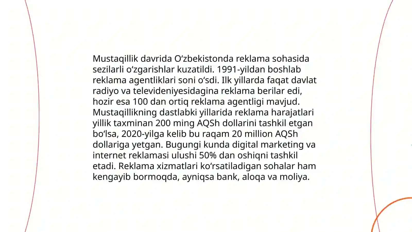 O'zbekistonda reklama agentliklarining faoliyati 4