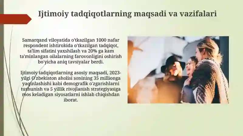 Ijtimoiy tadqiqot tanlash metodi 4