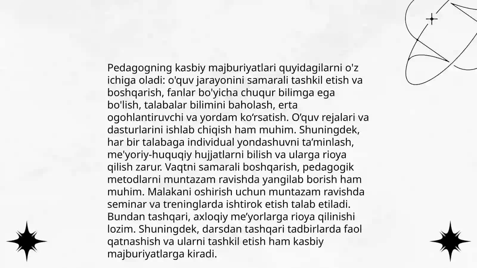 Pedagogning etik va kasbiy majburiyatlari 4