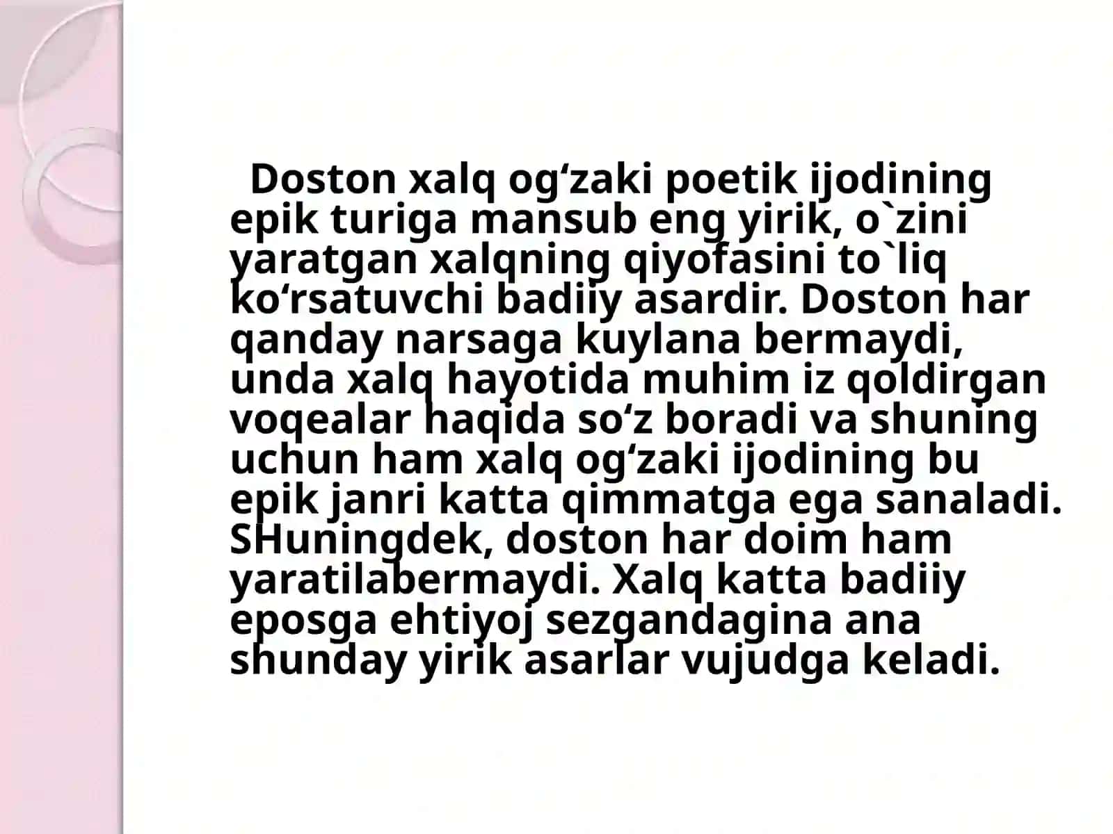DOSTONCHILIK TARAQQIYOTIDA TARIXIYLIK 4