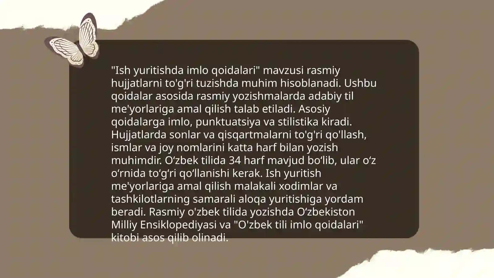 Rasmiy yozishmalarni tayyorlash 4