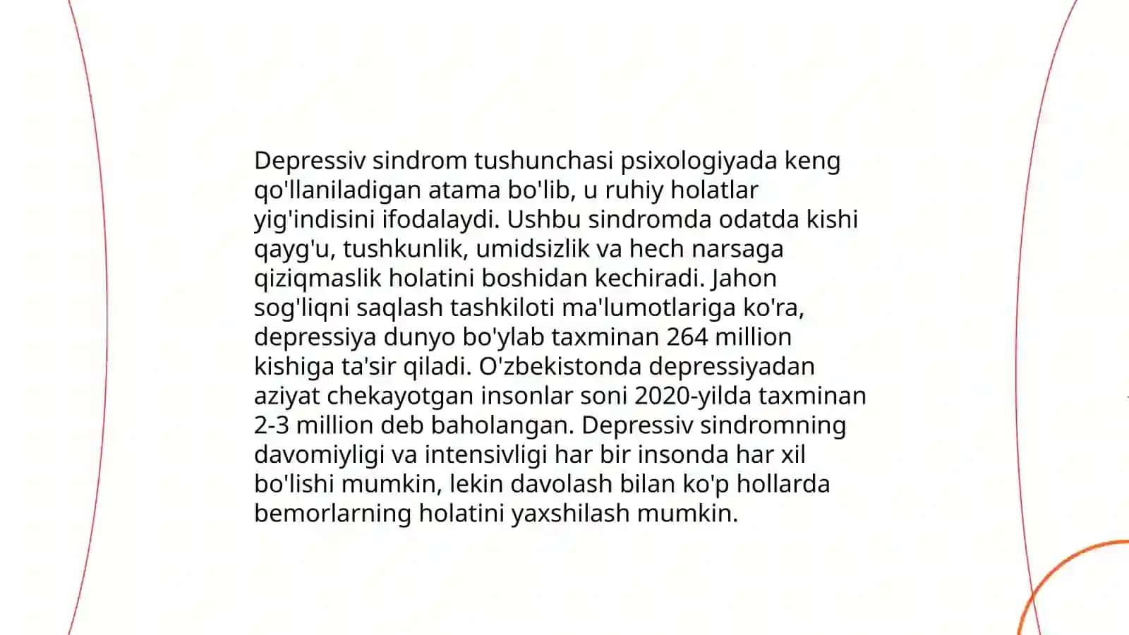 Aferektiv sindrom. Depressiv sindrom 4