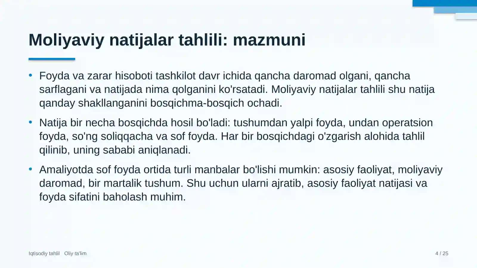 Dehqon xo'jaliklarida moliyaviy natijalar tahlili 4