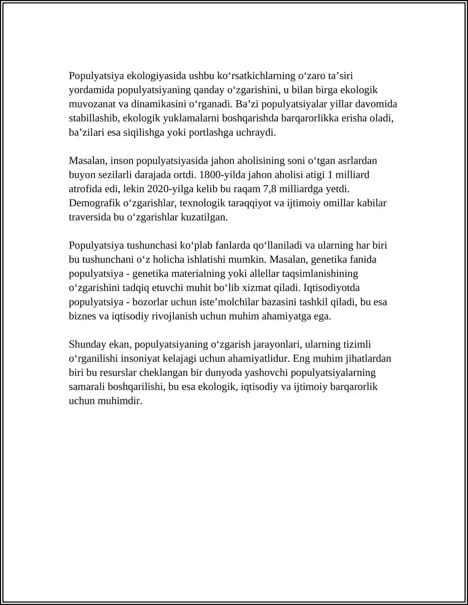 POPULYATSIYALAR ETOLOGIYASI 4