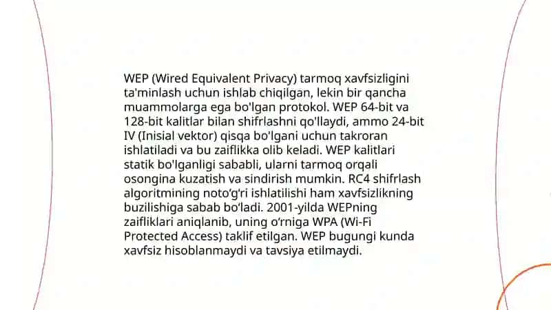 WEP, WPA protokoli 4