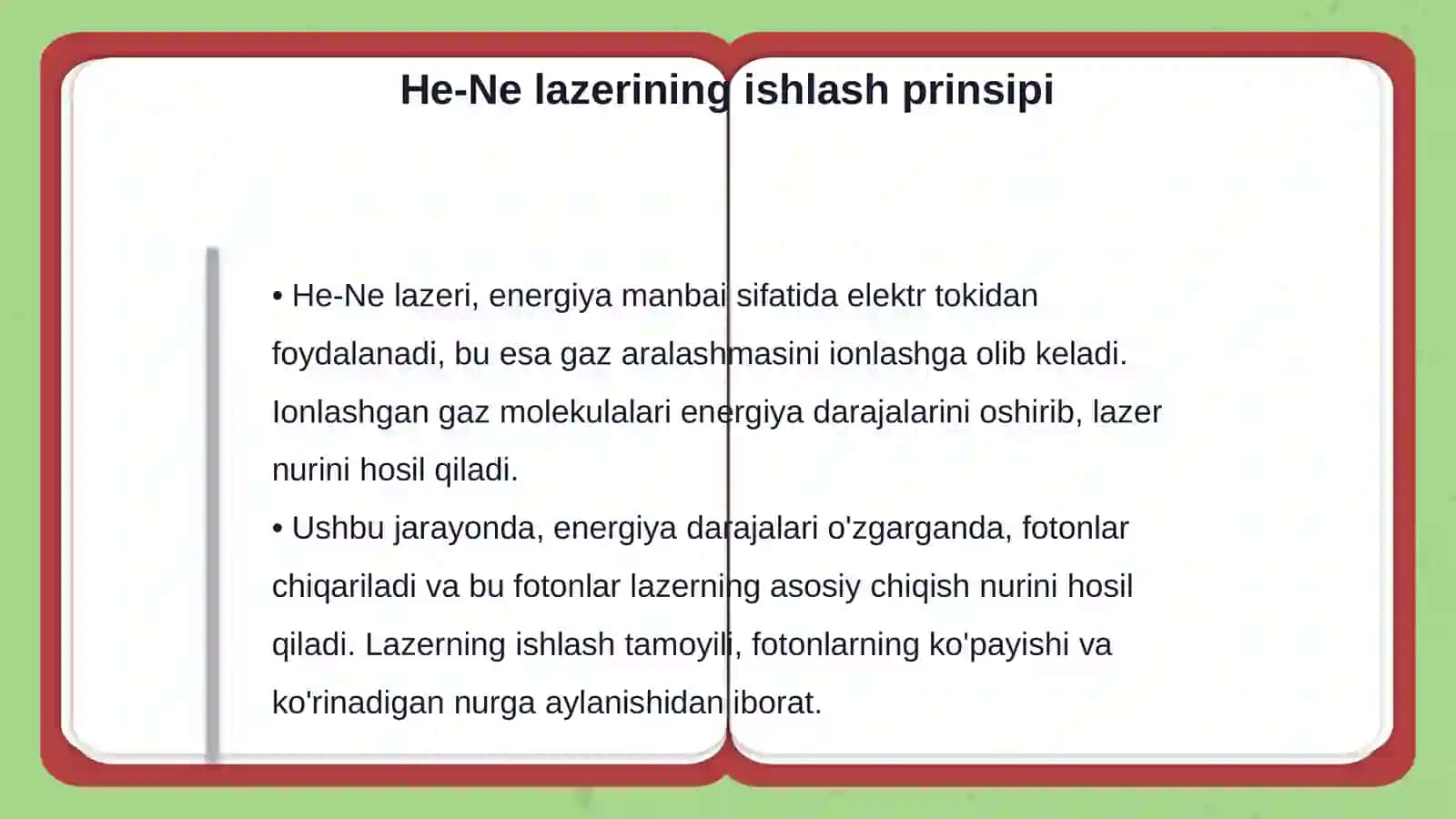 He-Ne lazerining ishlash tamoyili 4