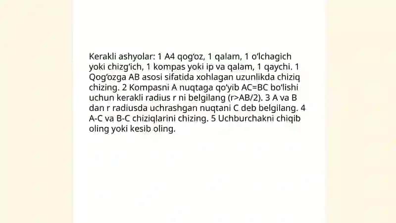 Qog'ozdan geometrik shakillarni yasash 4