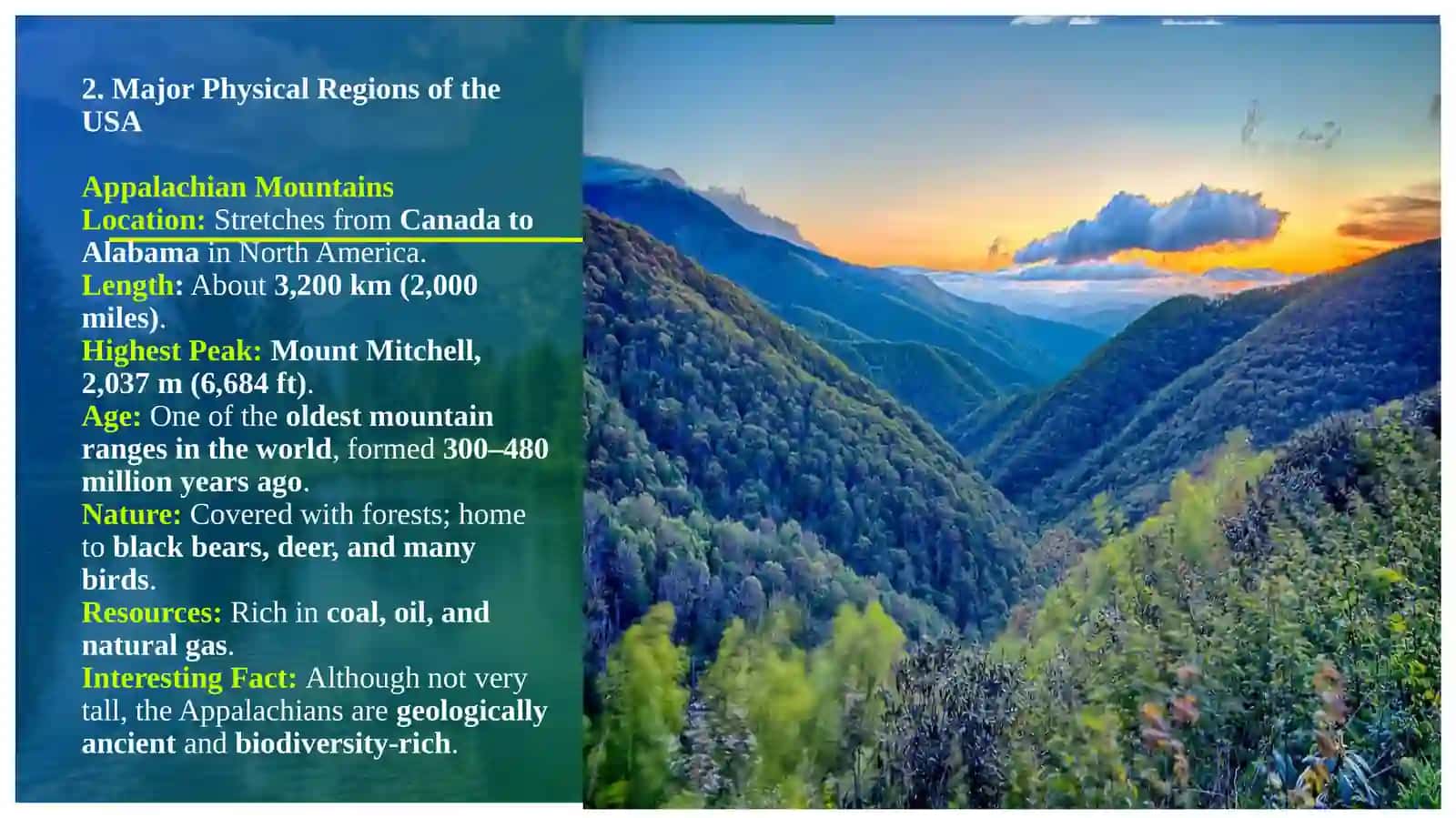 Geographical features, natural resources of the USA 4