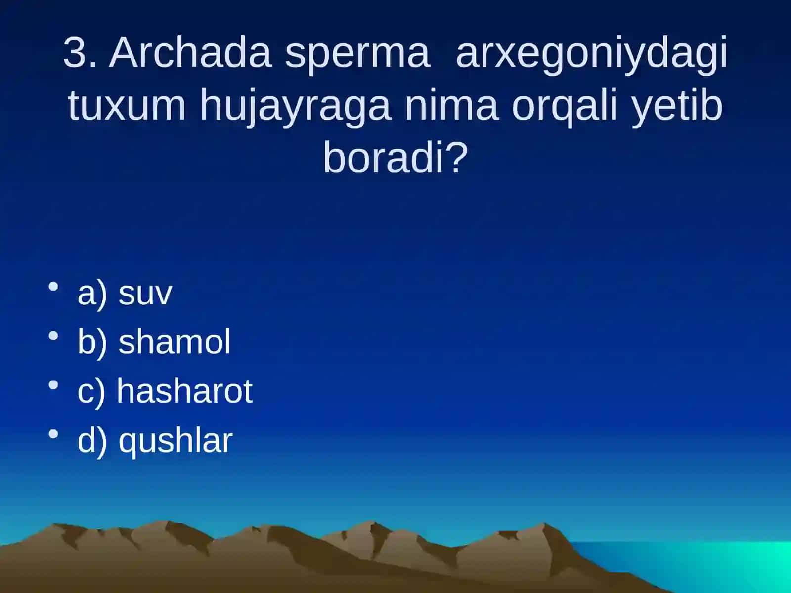 OCHIQ URUG'LILAR BO'LIMI 4