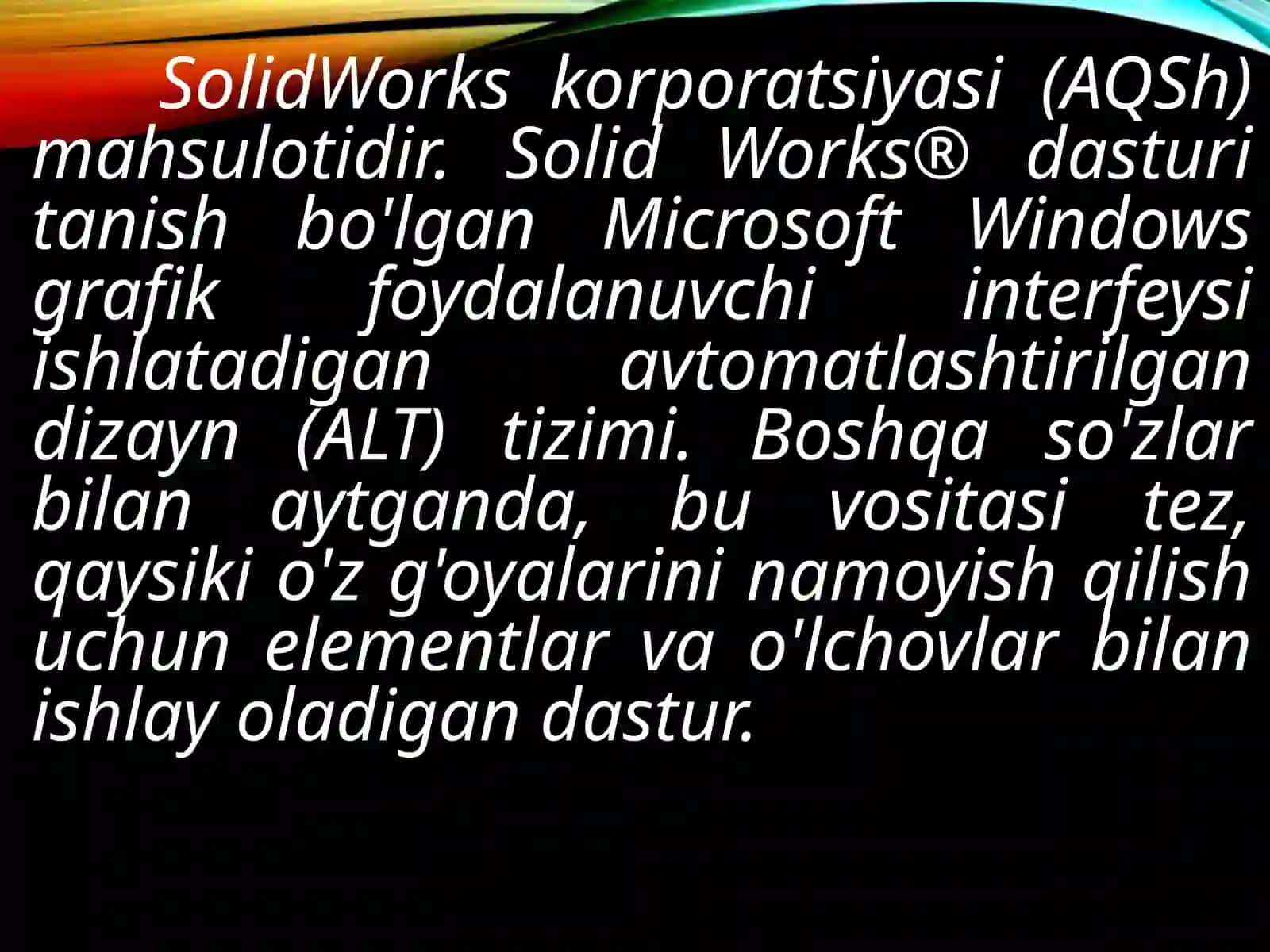 Vizuallik va SolidWorks Simulation Xperss imkoniyatlari 4