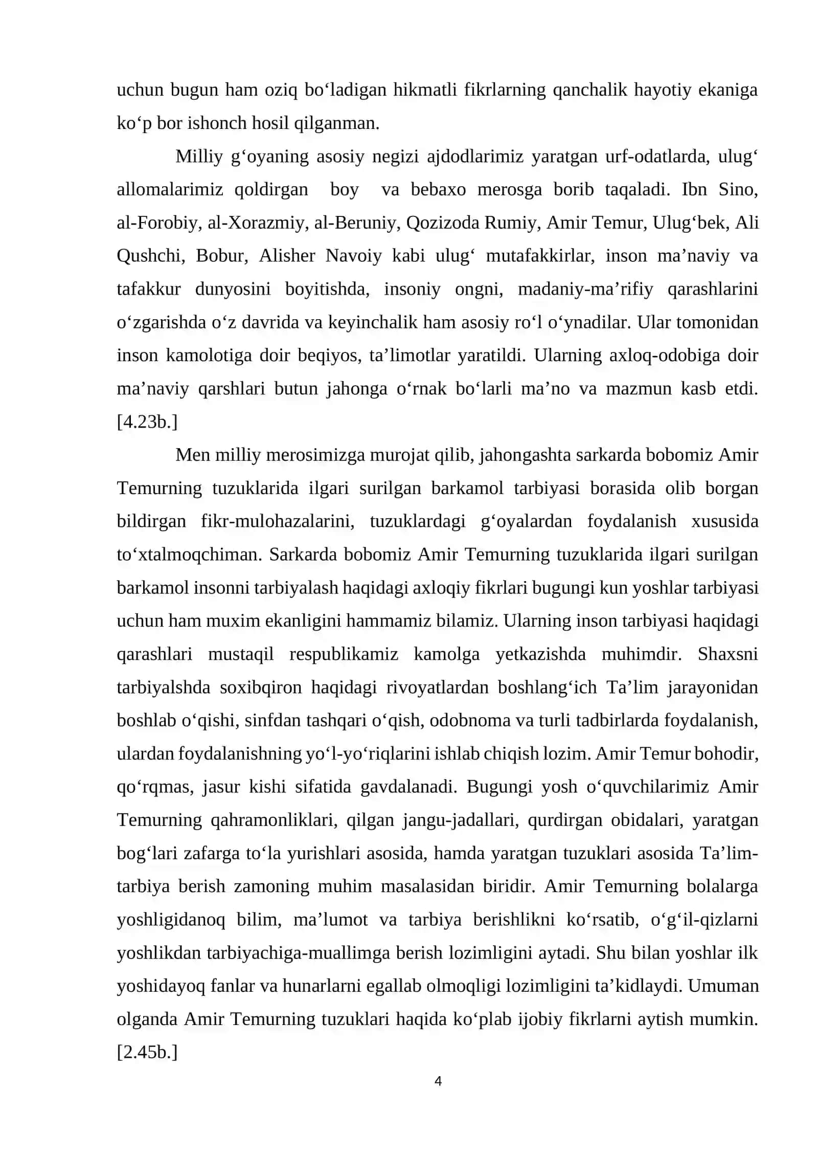 SHAXS TARBIYASIDA AMIR TEMUR O‘GITLARIDAN FOYDALANISH 4