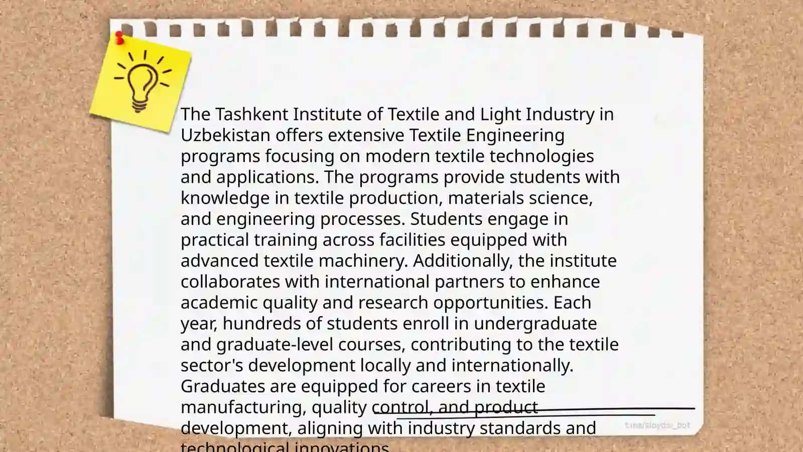 History of Tashkent Institute of Textile and Light Industry 4