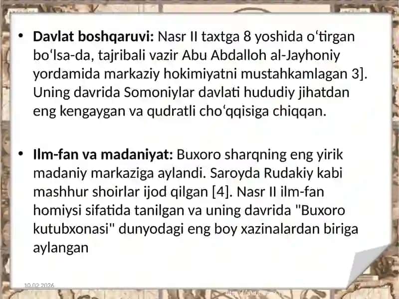 Nasr II davrida Somoniylar 4
