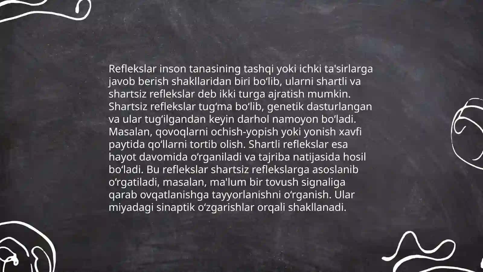 Reflekslar haqida tushuncha 4