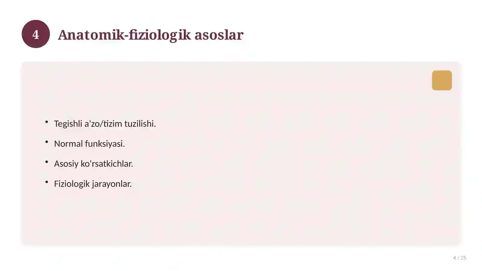 Inson tanasining tuzilishi va organlari 4