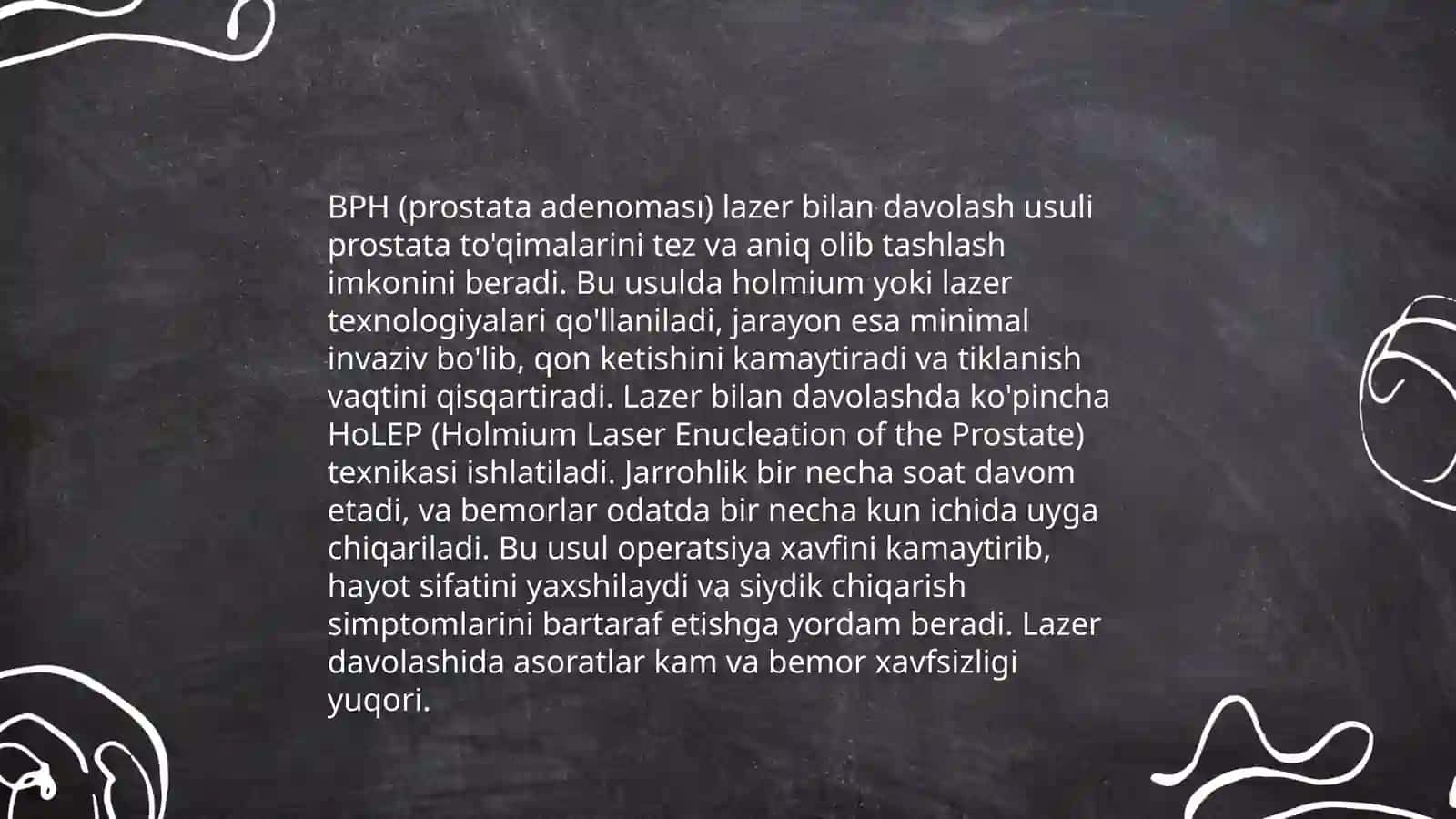 Urologiyada lazer xirurgiyasi 4