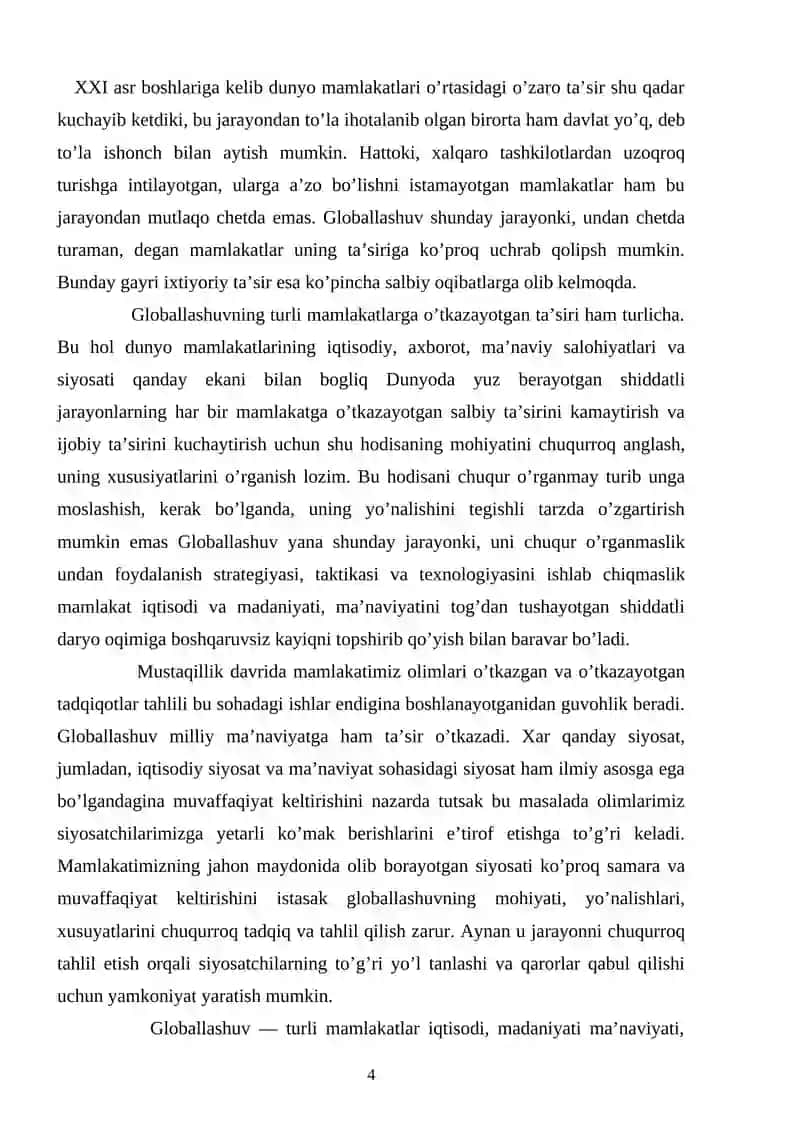 Globallashuv tushunchasi va uning mohiyati 4