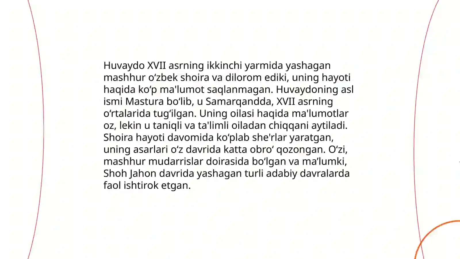Xoʻjanazar Huvaydo hayoti va ijodi 4