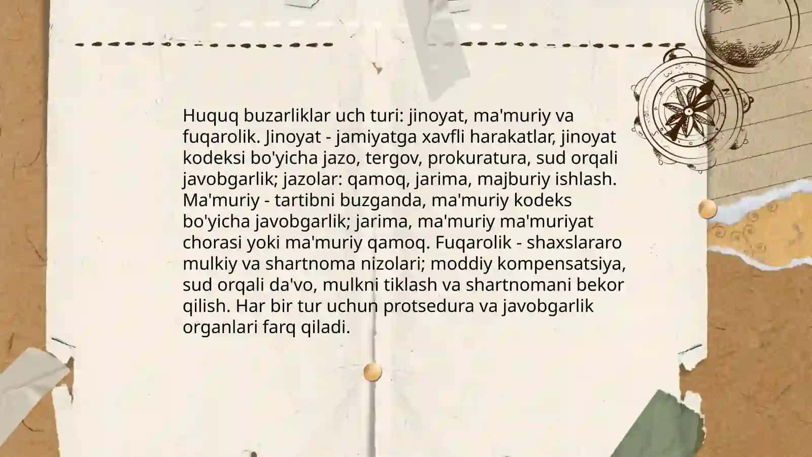 Huquq buzarlik 4