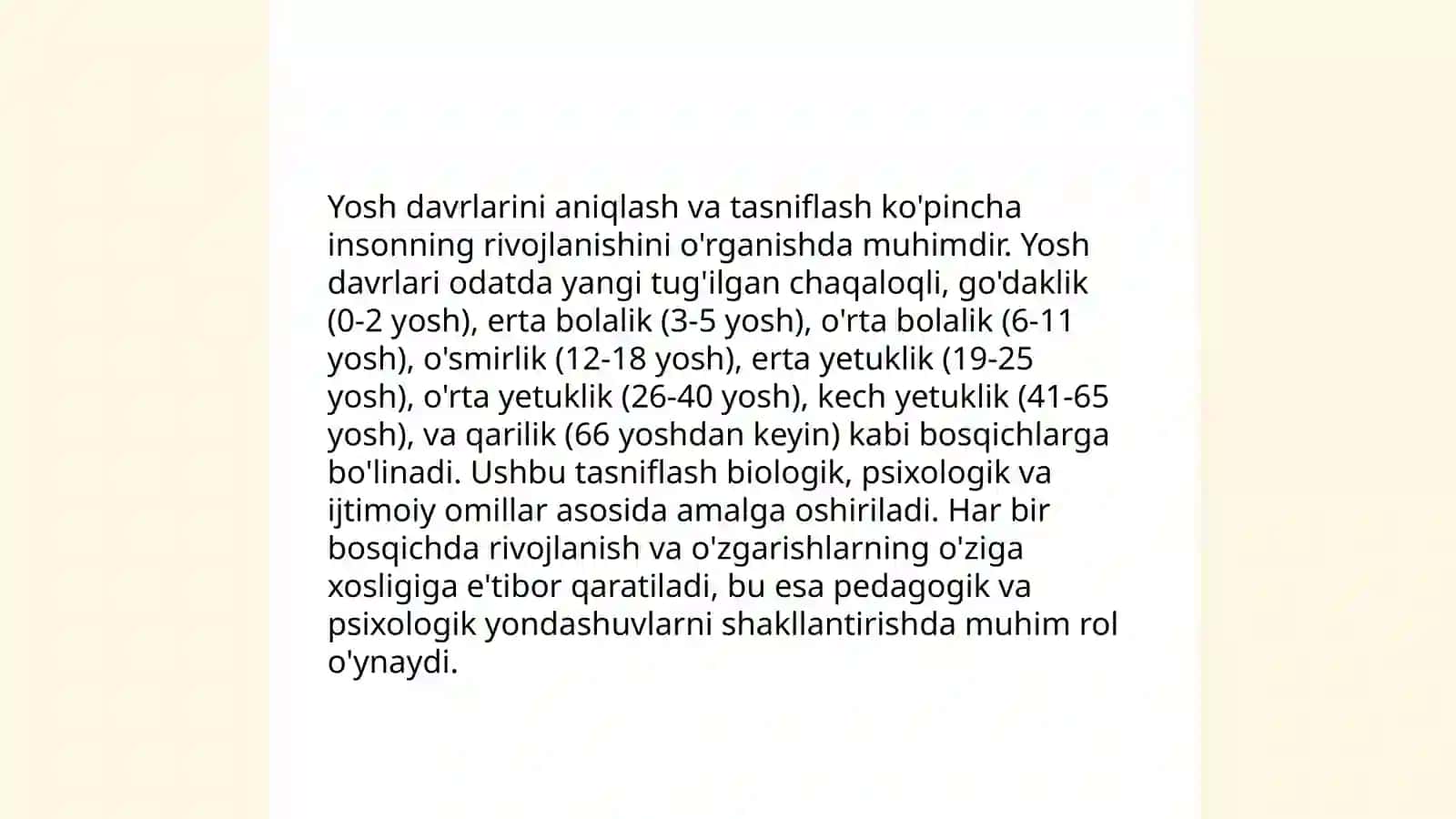 Yosh va pedagogik psixologiya fanining vazifalari va rivojlanish bosqichlari 4