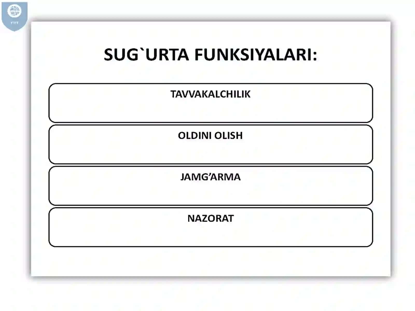 SUG‘URTA – MOLIYANING ALOHIDA KATEGORIYASI SIFATIDA 4