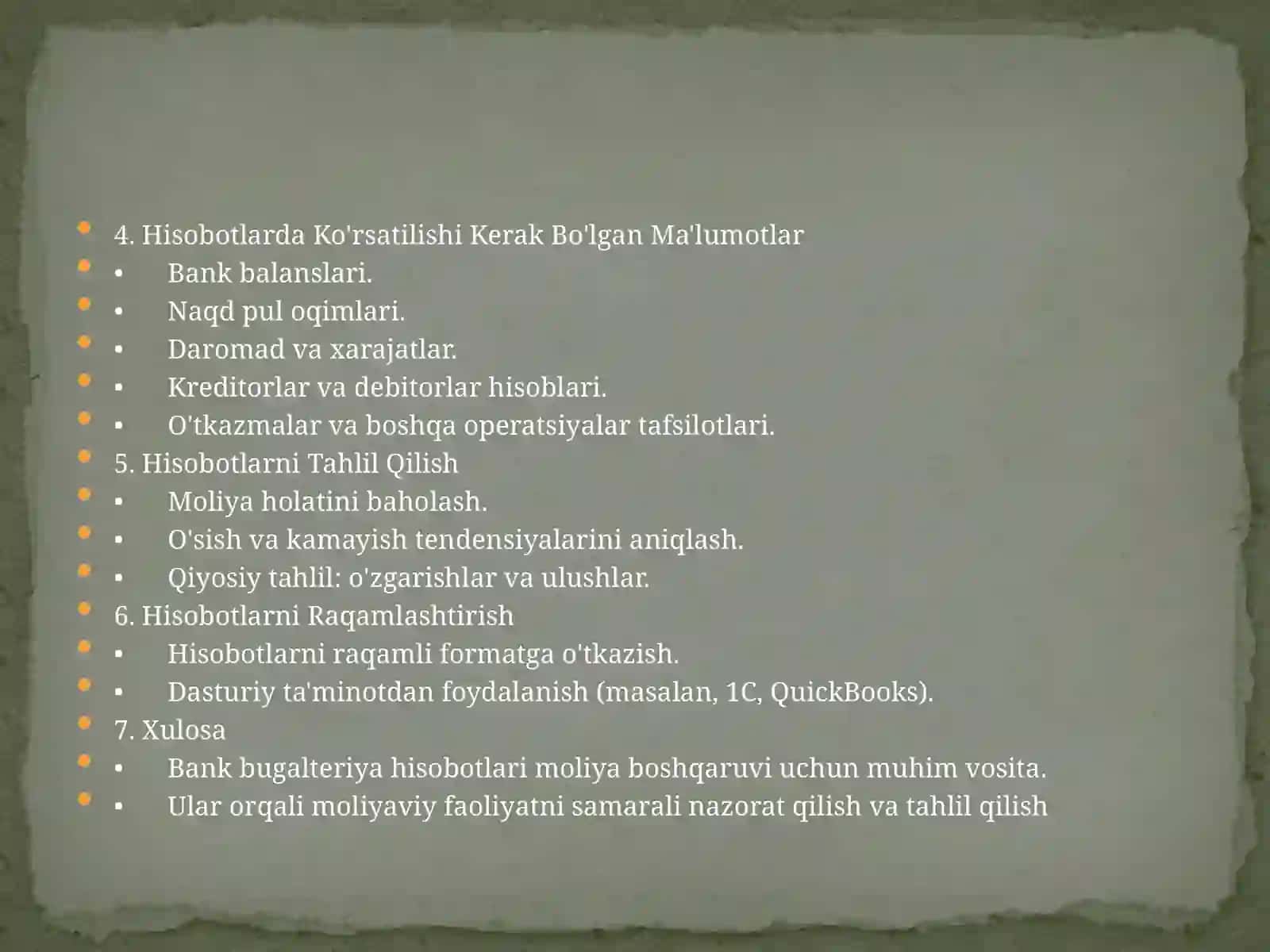 Banklarda buxgalteriya xisobi 4
