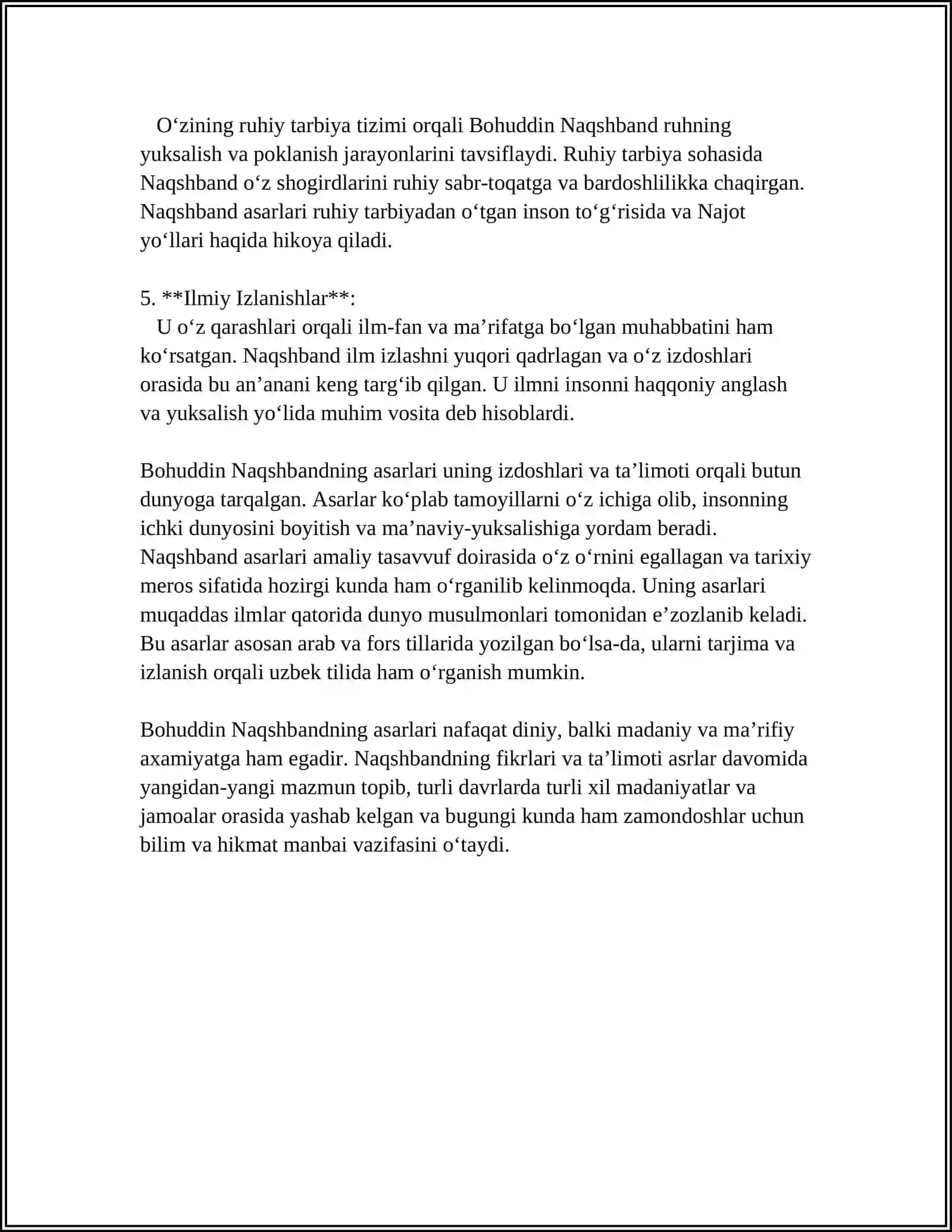 BOHOUDDIN NAQSHBANDING ASARLARI 4