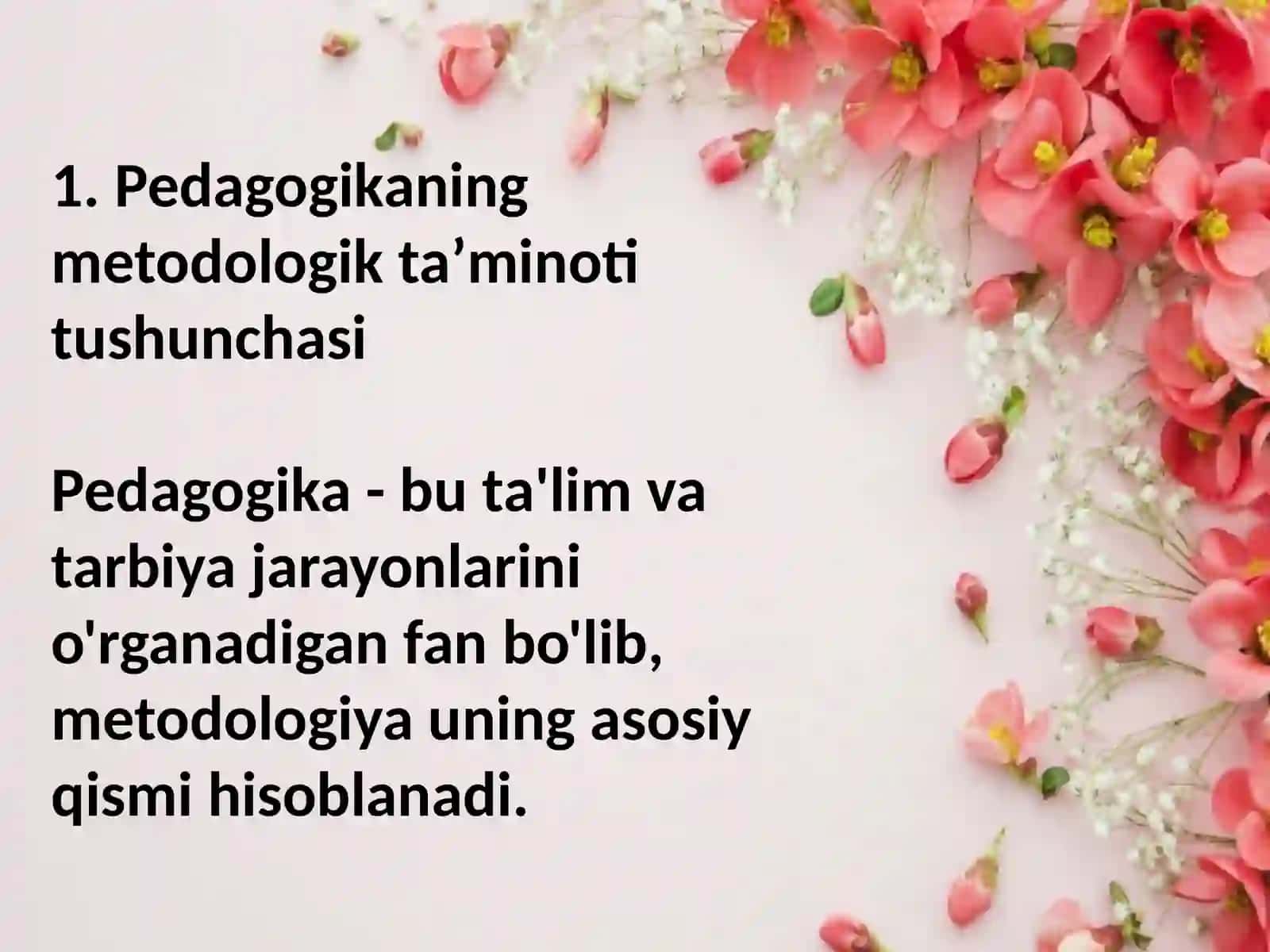 Pedagogikaning metodologik taʼminoti 4