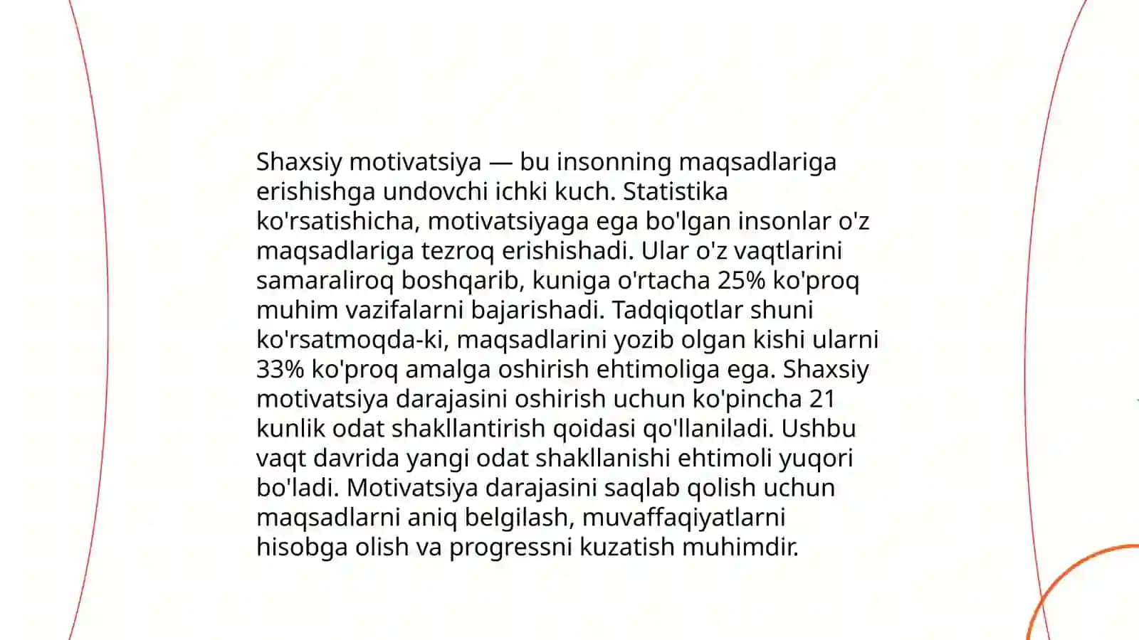 Shaxsiy rivojlanish 4