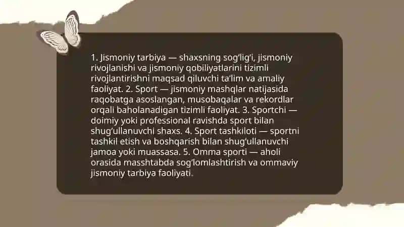 Oʻzbekiston respublikasining jismoniy tarbiya va sport toʼgʼrisidagi qonuni 4