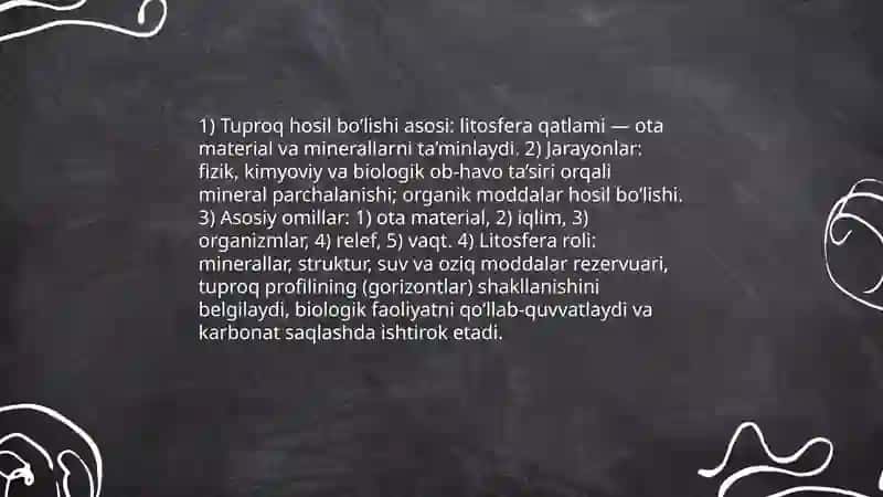 Litosferaning Ekologik Funksiyasi 4
