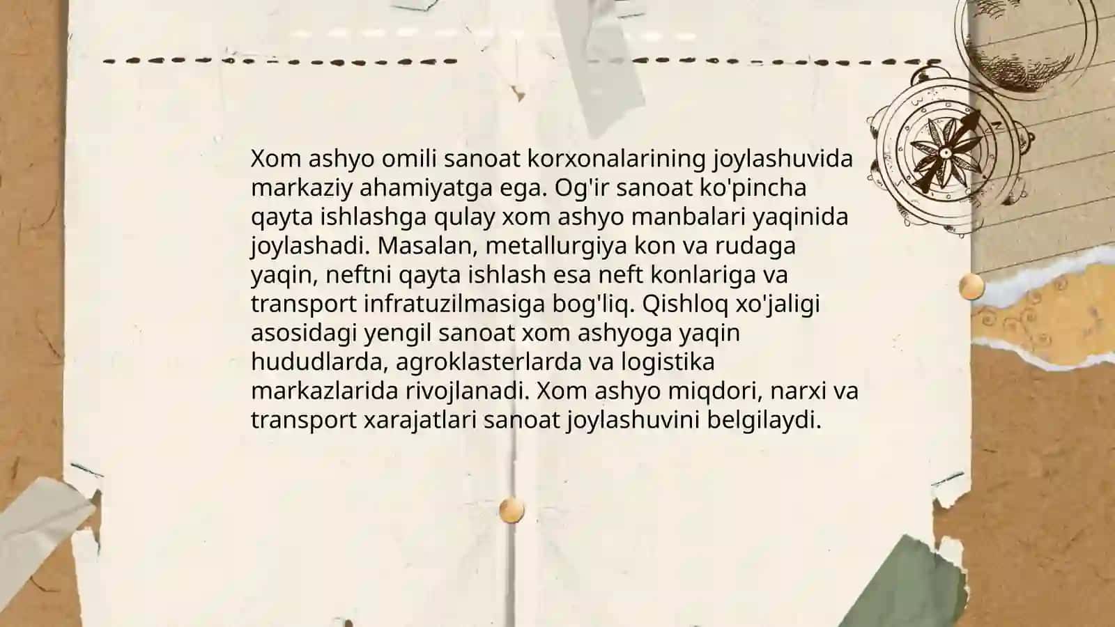Sanoat tarmoqlarini joylashinuvi 4
