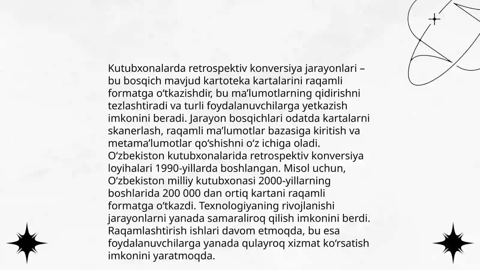 Retrospektiv konvertatsiya va EC 4