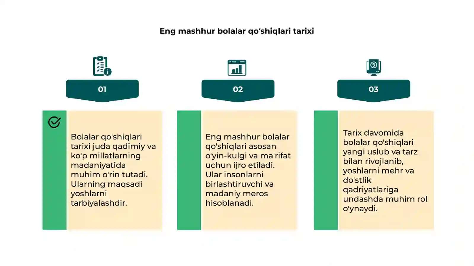 Bolalar qo‘shiqlari mavzusida slayd 4