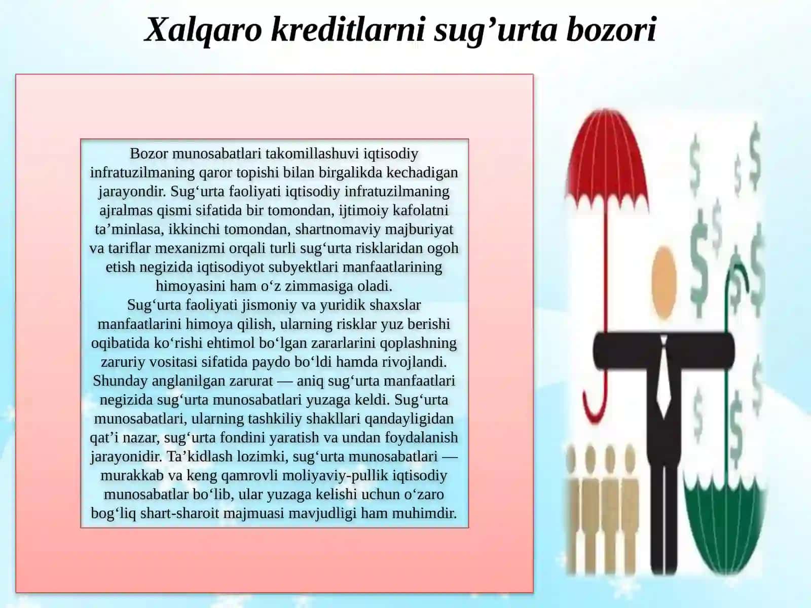 Xalqaro kreditlarni sug’urtalash 4