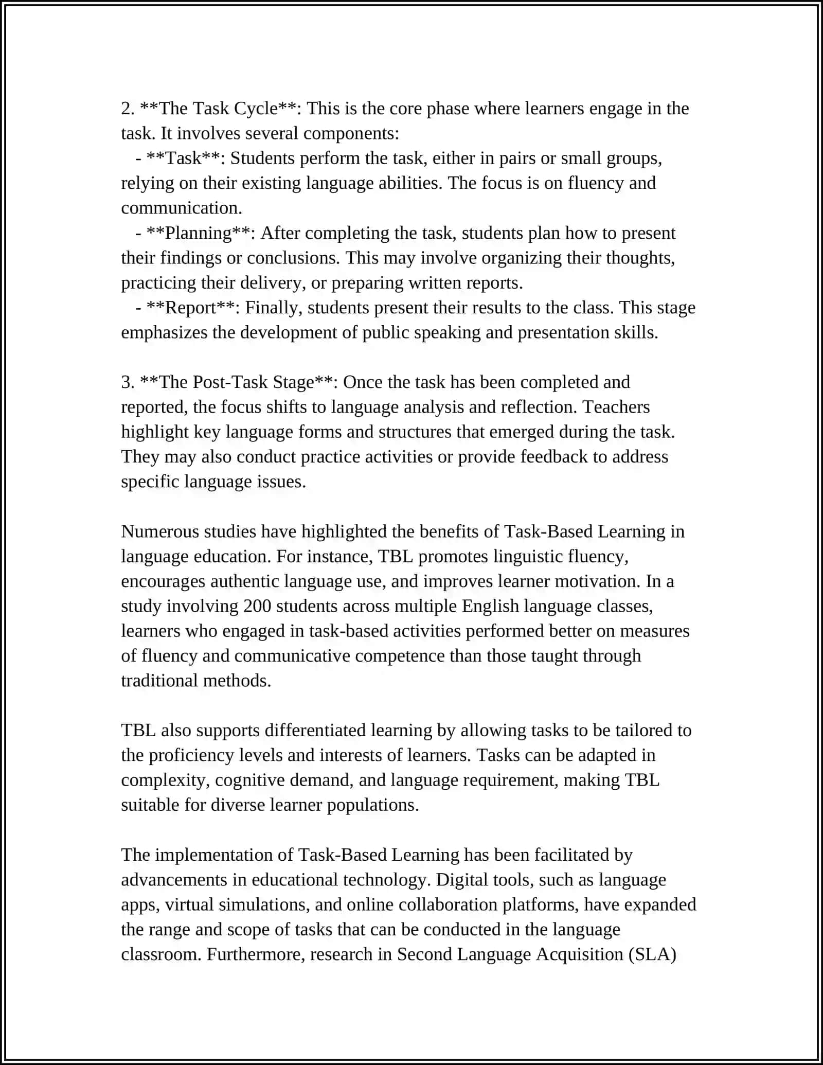 ANALYZING THE BENEFITS OF TASK-BASED LEARNING IN IMPROVING LEARNER ENGAGEMENT IN ENGLISH CLASSES 4