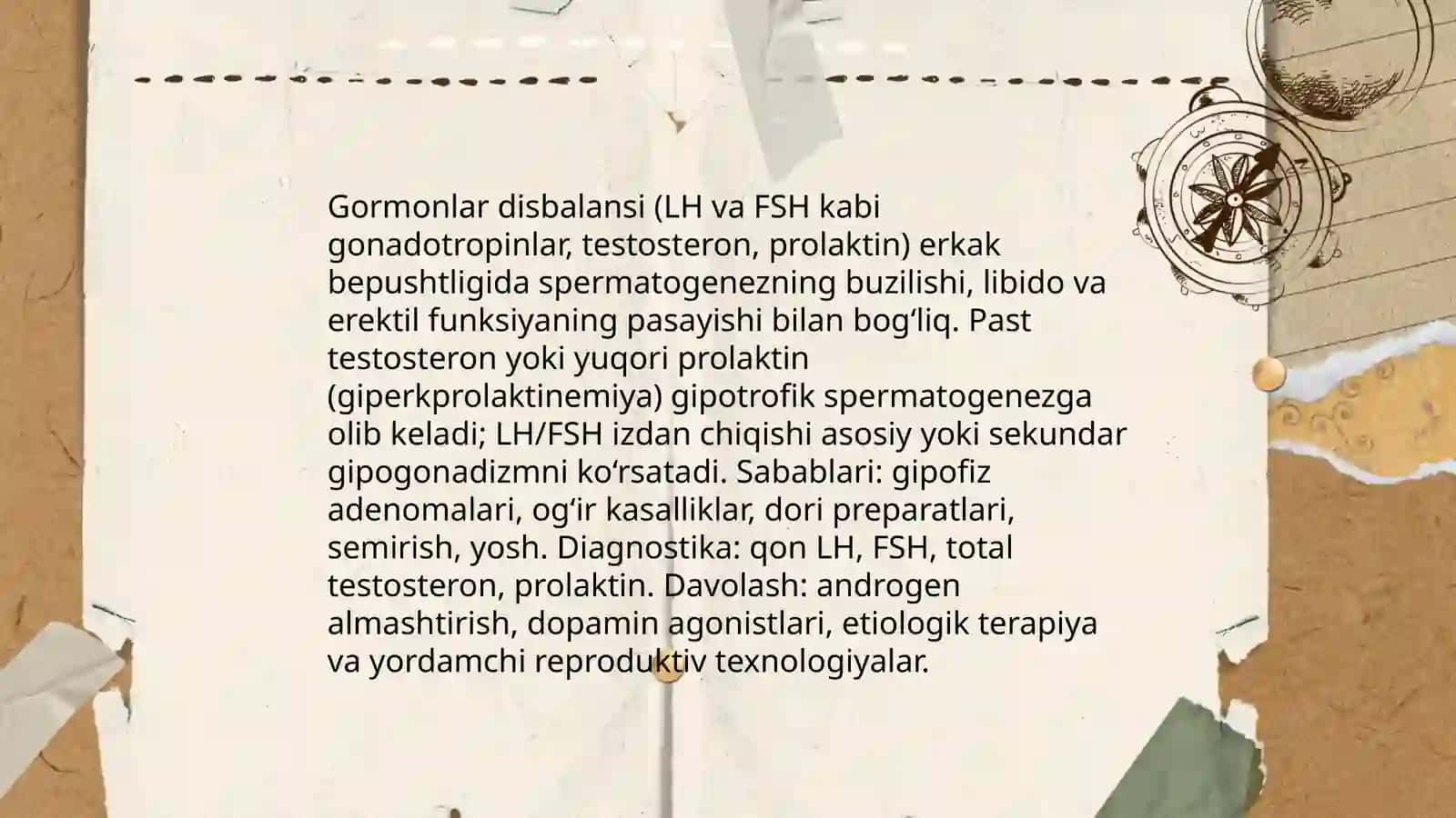 Erkaklar bepushtligi etiologiyasi patogenezi 4