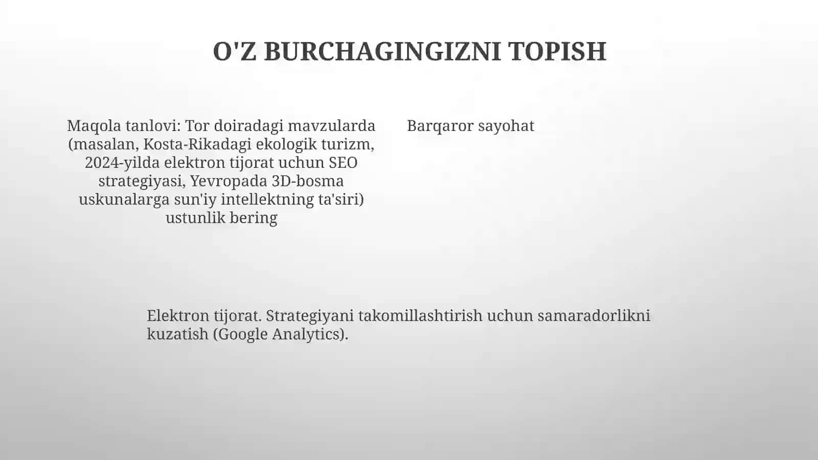 Maqola tayyorlash usullari 4