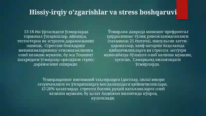 Yoshlik davri va uning oʻziga xos psixologik xususiyatlari 4