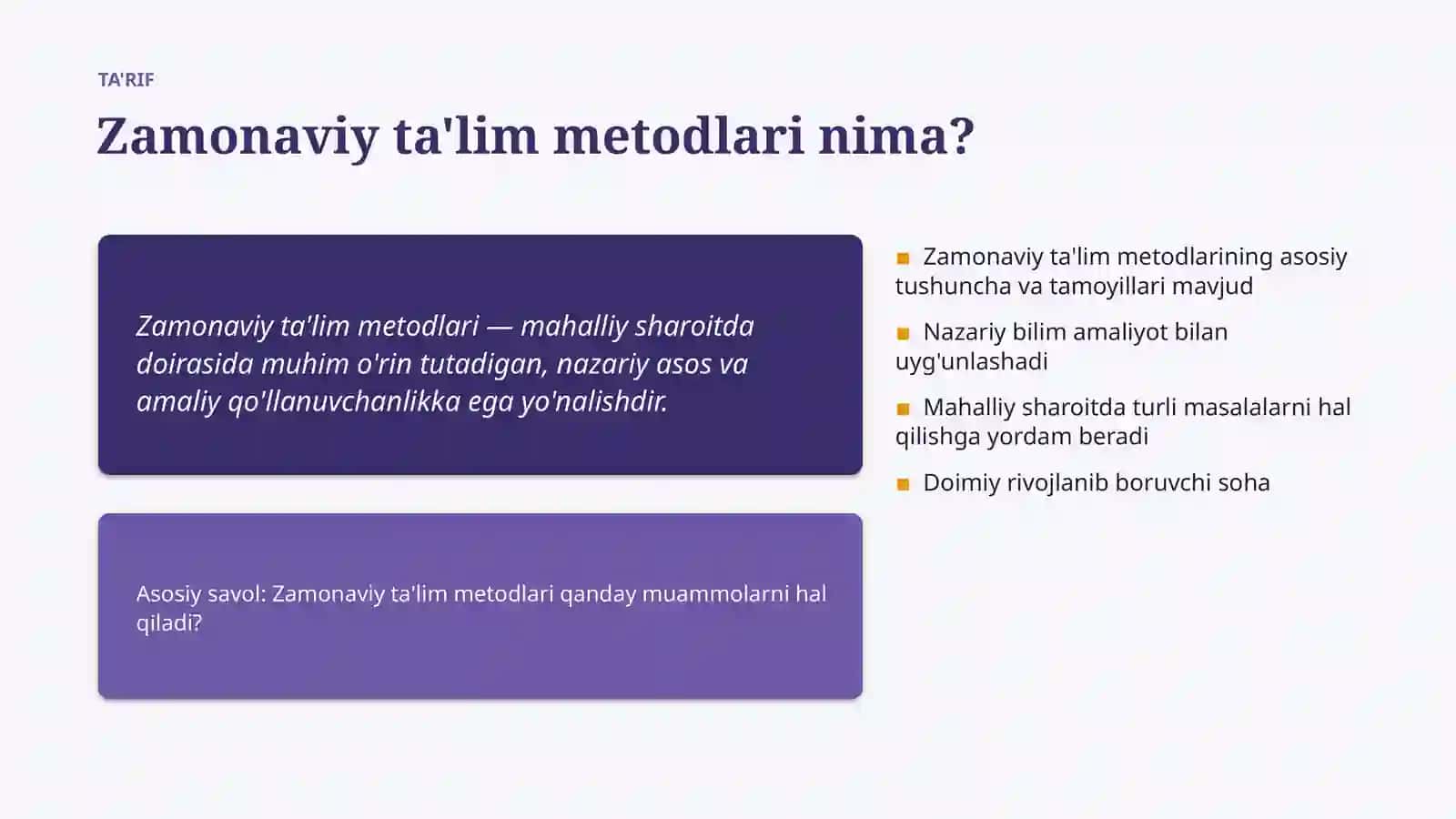 Zamonaviy ta'lim metodlari muhimligi 4
