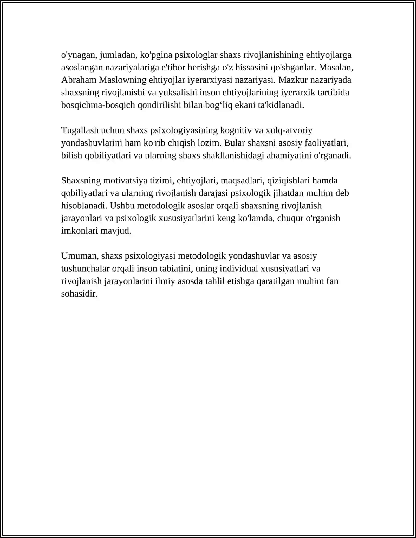 SHAXS PSIXOLOGIYASINING METODOLOGIK ASOSLARI 4